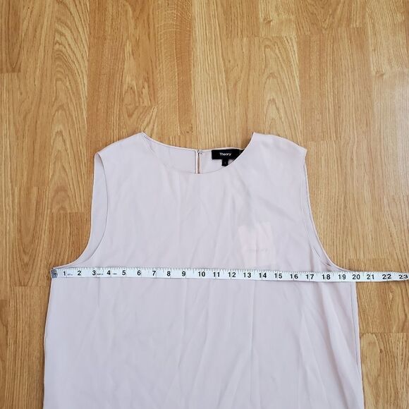 Theory Sleeveless Silk Stretch Top - Picture 8 of 11